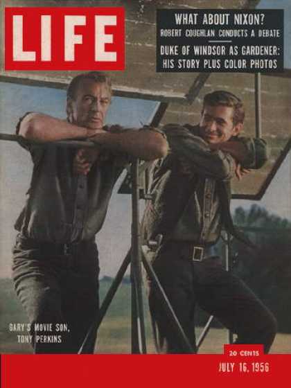 LIFE magazine side cover 16 July 1956