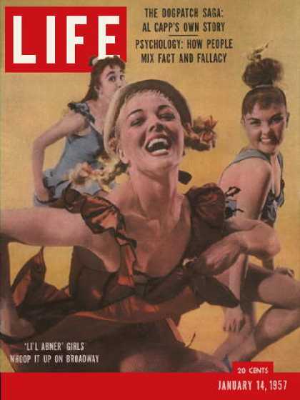 LIFE magazine side cover 14 January 1957