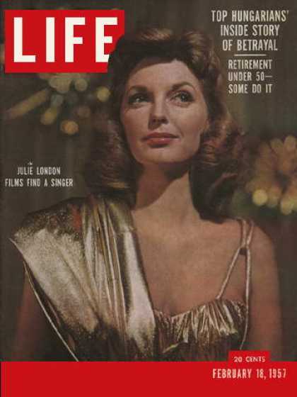 LIFE magazine side cover 18 February 1957