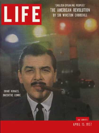 LIFE magazine side cover 15 April 1957