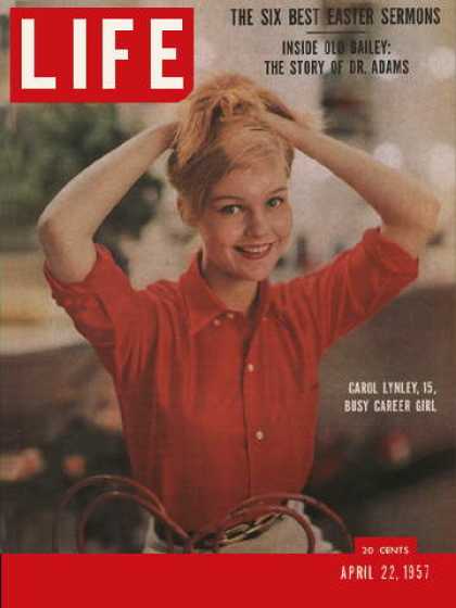 LIFE magazine side cover 22 April 1957