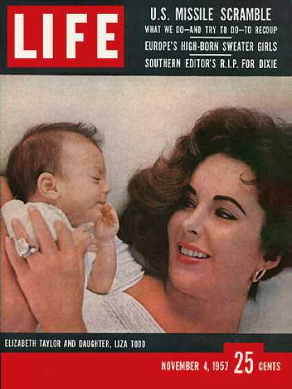 LIFE magazine side cover 4 November 1957