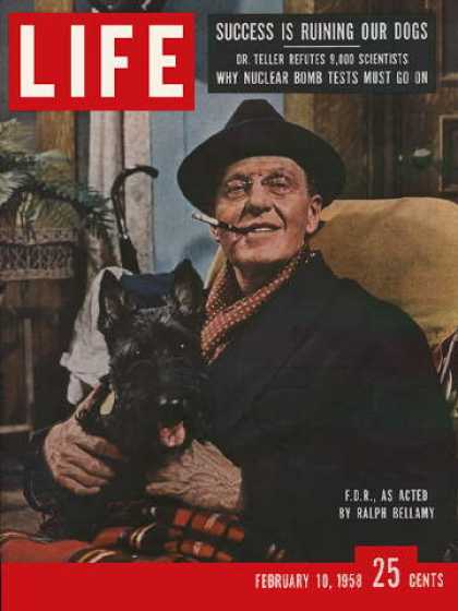 LIFE magazine side cover 10 February 1958