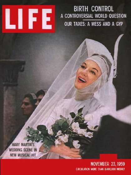 LIFE magazine side cover 23 November 1959