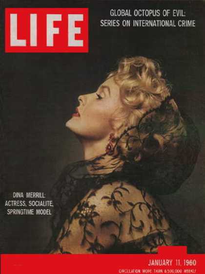 LIFE magazine side cover 11 January 1960