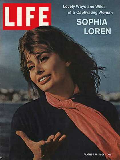 LIFE magazine side cover 11 August 1961