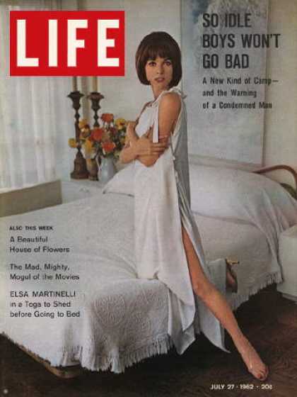 LIFE magazine side cover 27 July 1962