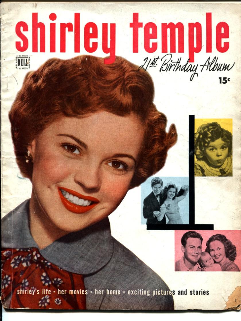 LIFE STORY (Dell) magazine side cover  Shirley Temple   1949