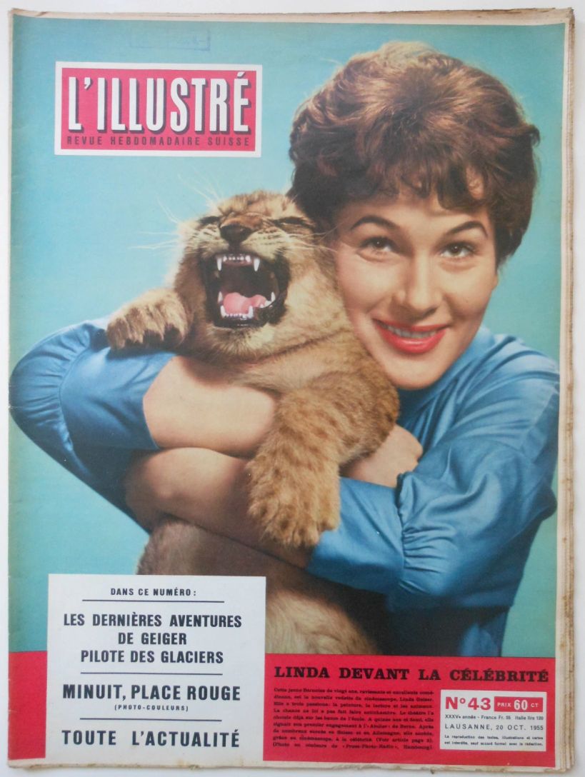 L ILLUSTRE (Swiss) magazine side cover Issue 43 20 October 1955