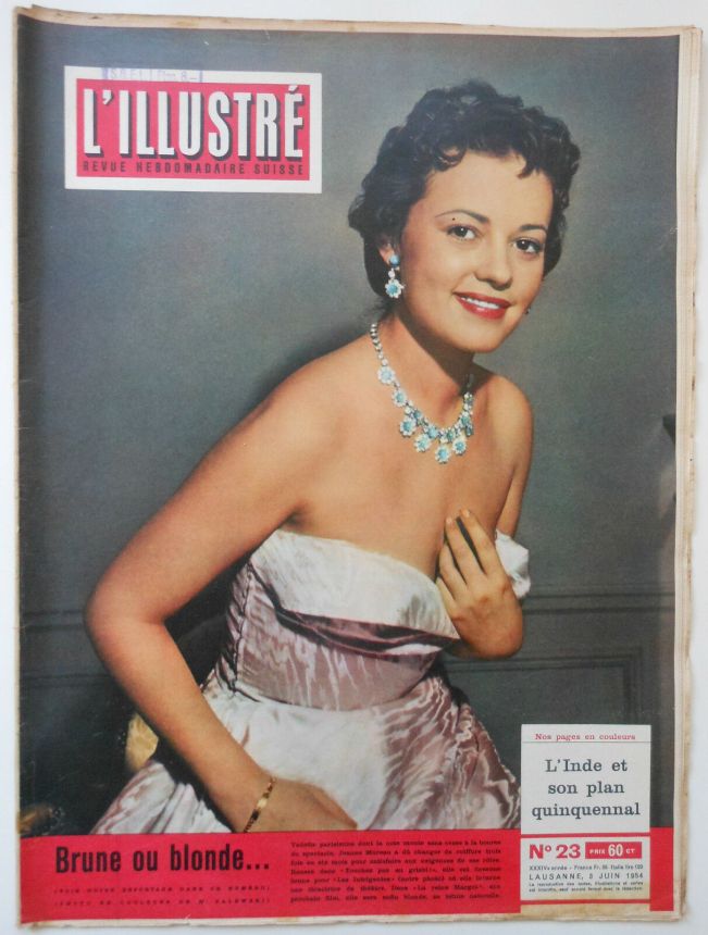 L ILLUSTRE (Swiss) magazine side cover Issue 23 3 June 1954
