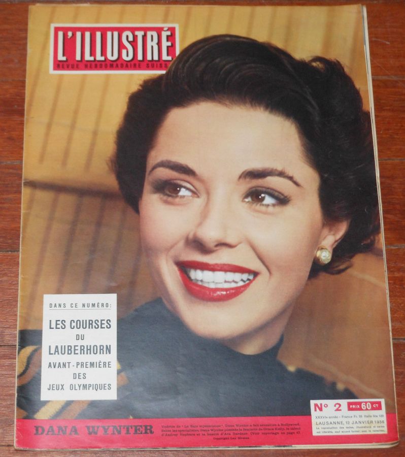 L ILLUSTRE (Swiss) magazine side cover Issue 2 12 January 1956