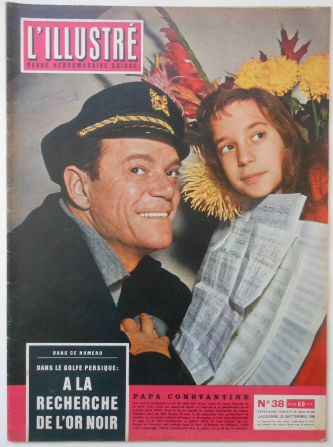L ILLUSTRE (Swiss) magazine side cover Issue 38 20 September 1956