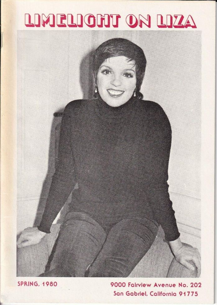 LIMELIGHT ON LIZA magazine side cover Spring 1980