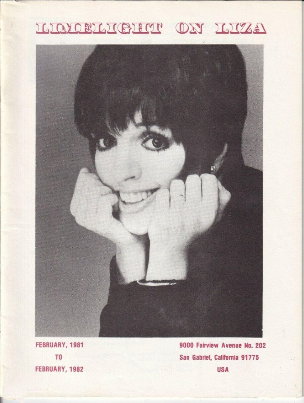 LIMELIGHT ON LIZA magazine side cover  February 1981