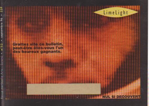LIMELIGHT (Fr) magazine side cover Issue 52 September 1996