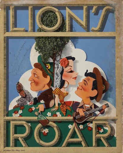 LIONS ROAR magazine side cover May 1942