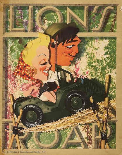 LIONS ROAR magazine side cover September/October 1942