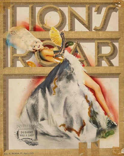 LIONS ROAR magazine side cover April 1943