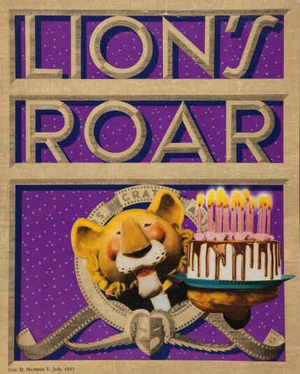 LIONS ROAR magazine side cover July 1943