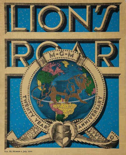 LIONS ROAR magazine side cover July 1944