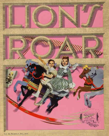 LIONS ROAR magazine side cover December 1944