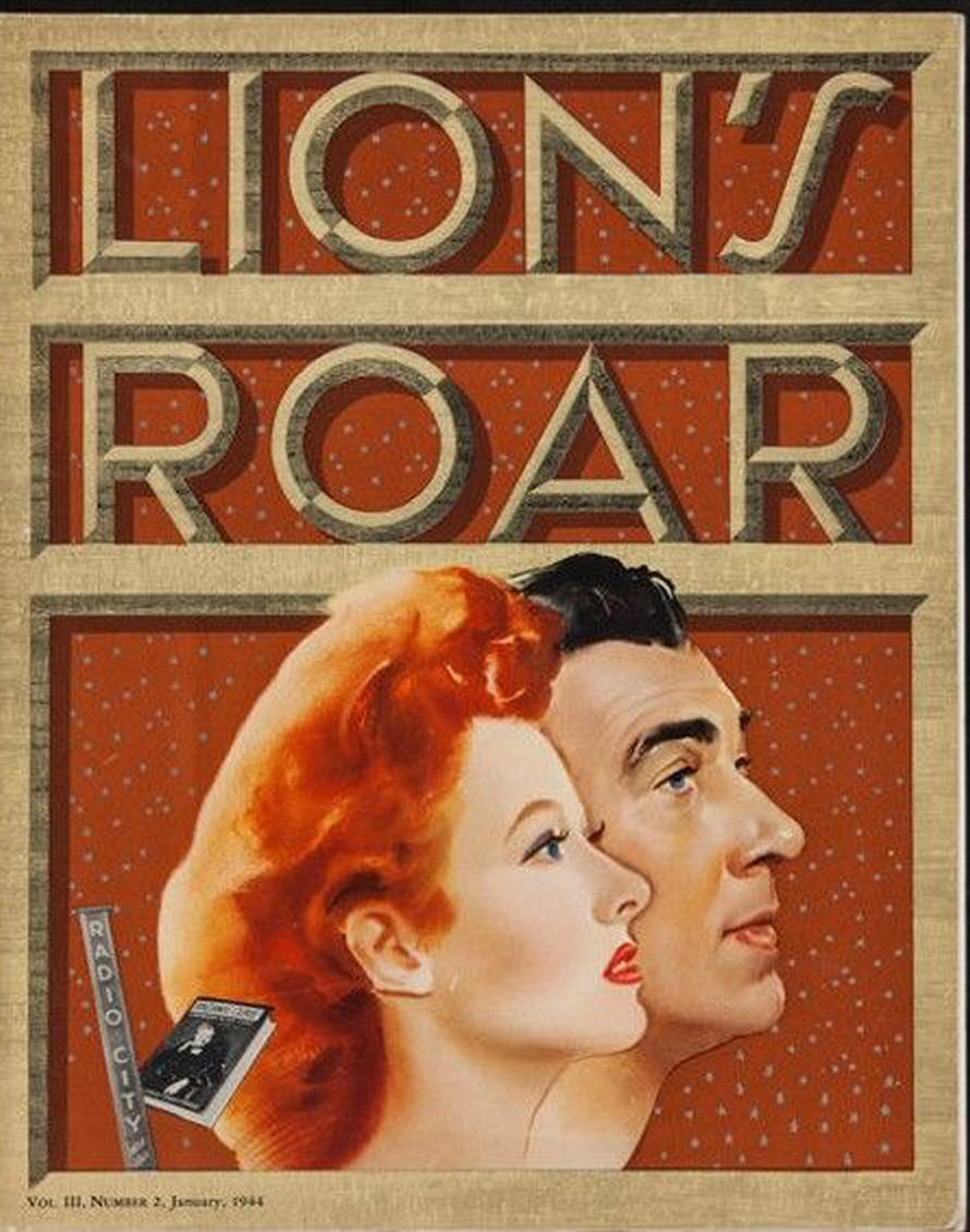 LIONS ROAR magazine side cover  Vol 3 No  2  January 1944