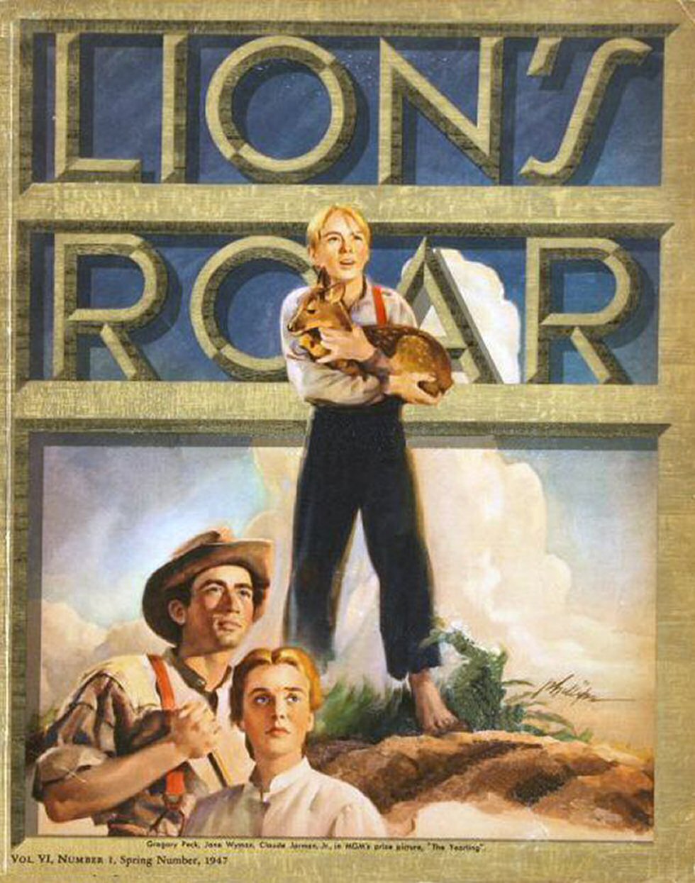 LIONS ROAR magazine side cover Spring 1947