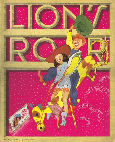 LIONS ROAR magazine side cover September 1943