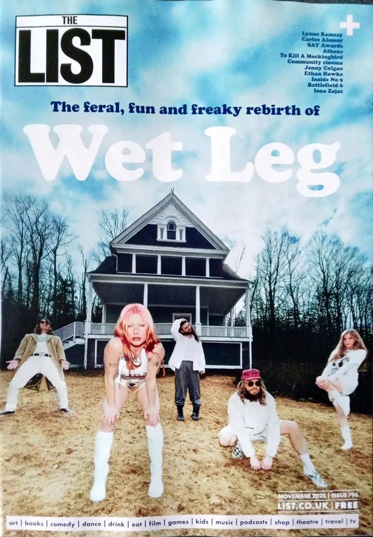 THE LIST magazine side cover Issue 796  November 2025