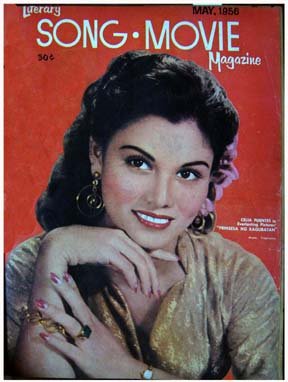 LITERARY SONG-MOVIE magazine side cover May 1956