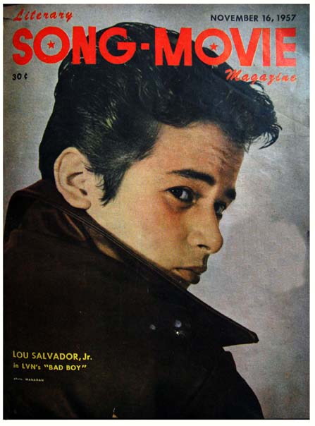 LITERARY SONG-MOVIE magazine side cover 16 November 1957