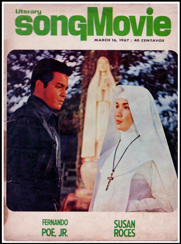 LITERARY SONG-MOVIE magazine side cover 16 March 1967