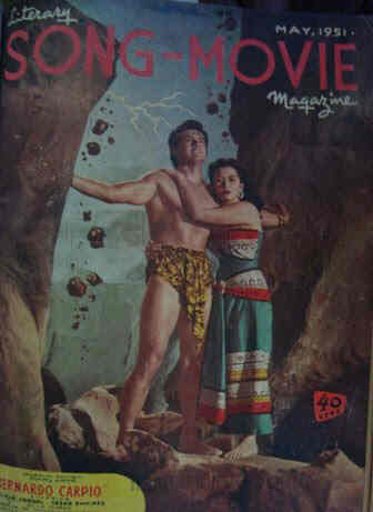 LITERARY SONG-MOVIE magazine side cover May 1951