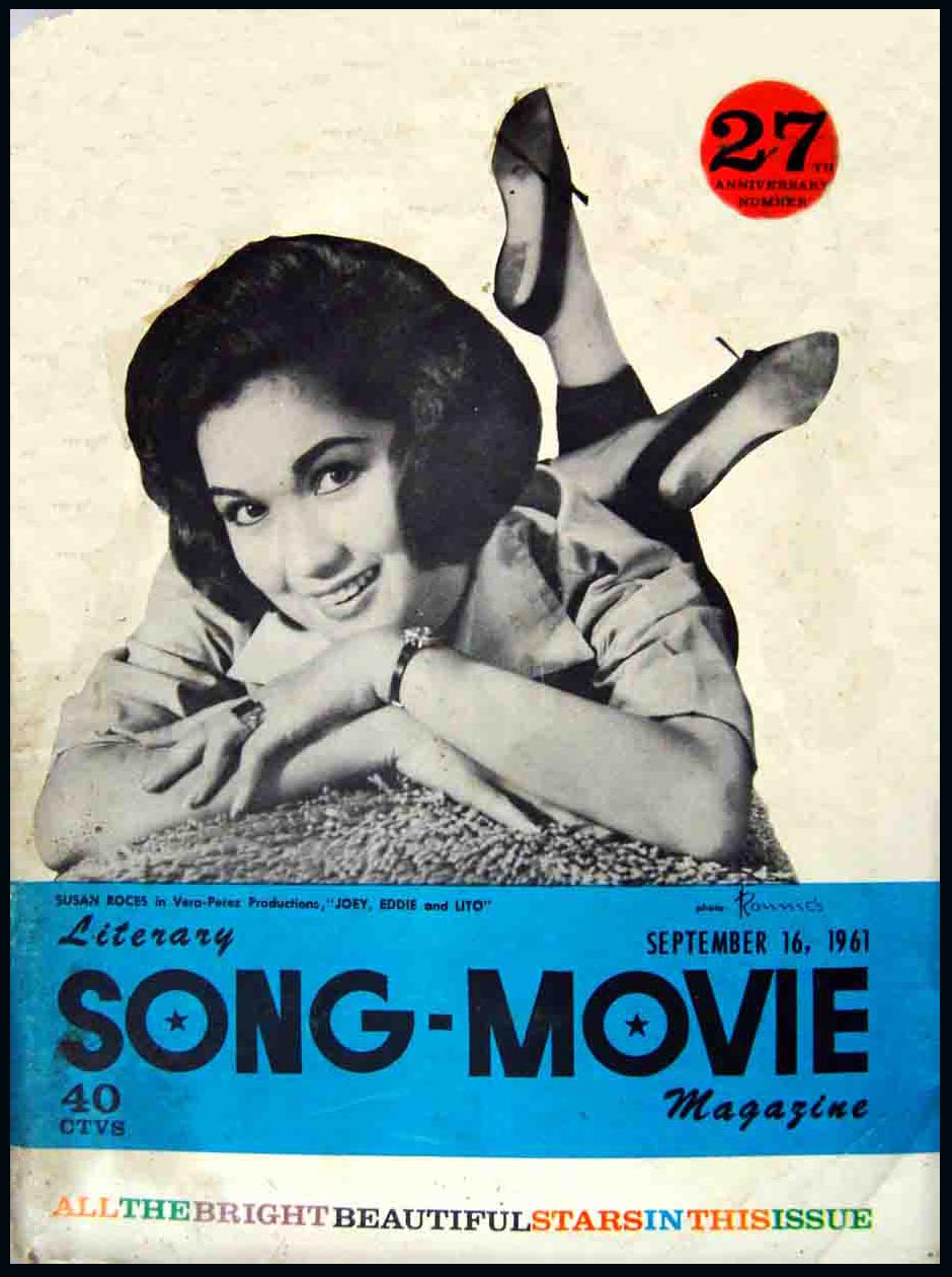 LITERARY SONG-MOVIE magazine side cover 16 September 1961