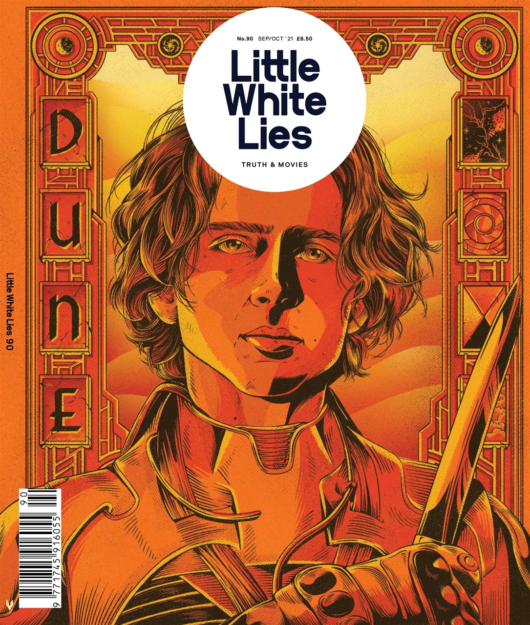 LITTLE WHITE LIES magazine side cover Issue 90  September/October 2021