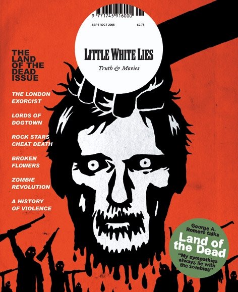 LITTLE WHITE LIES magazine side cover Issue 3 September 2005