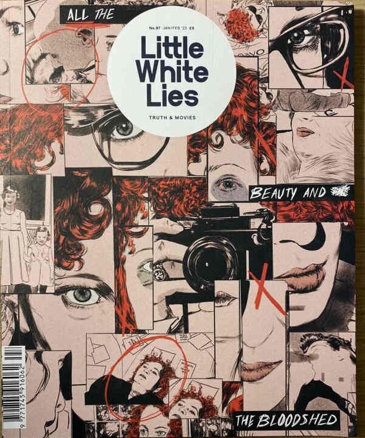LITTLE WHITE LIES magazine side cover Issue 97  January/February 2023