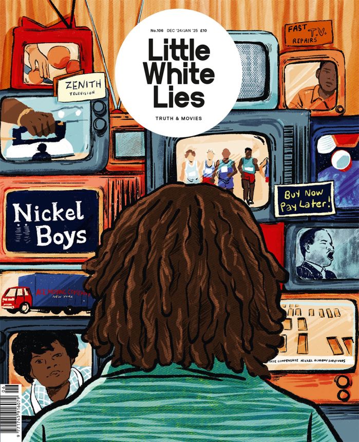 LITTLE WHITE LIES magazine side cover Issue 106  December 2024/ January 2025 