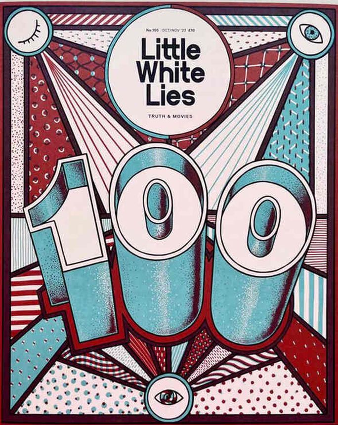 LITTLE WHITE LIES magazine side cover Issue 100  October/November 2023