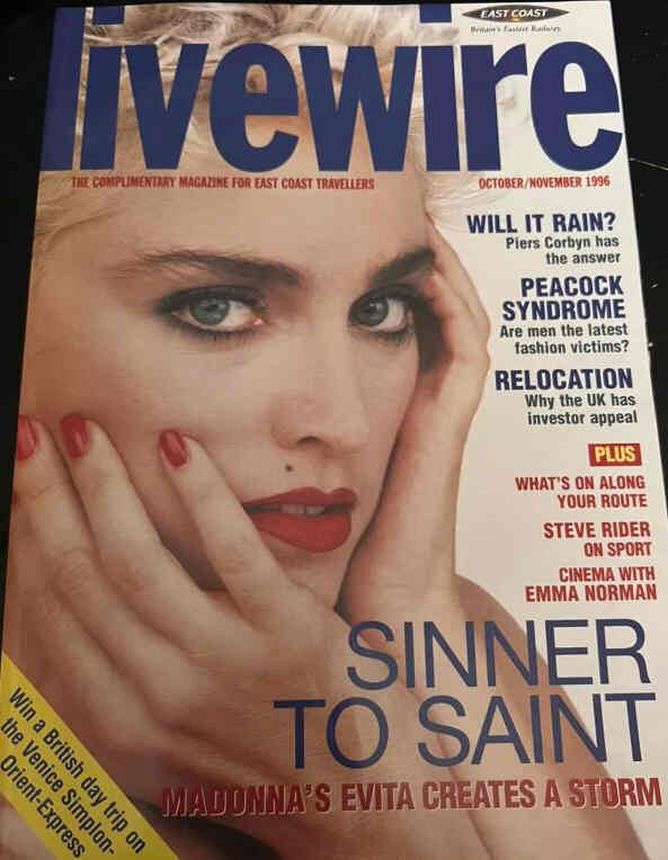 LIVE WIRE magazine side cover  October/November 1996