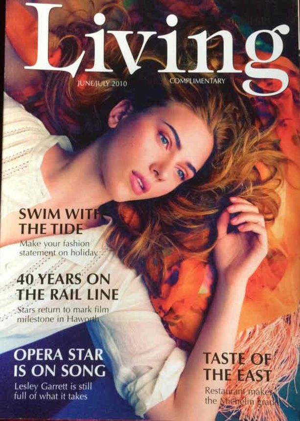 LIVING magazine side cover  June/July 2010