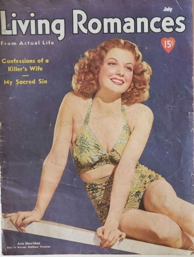 LIVING ROMANCES magazine side cover  July 1940