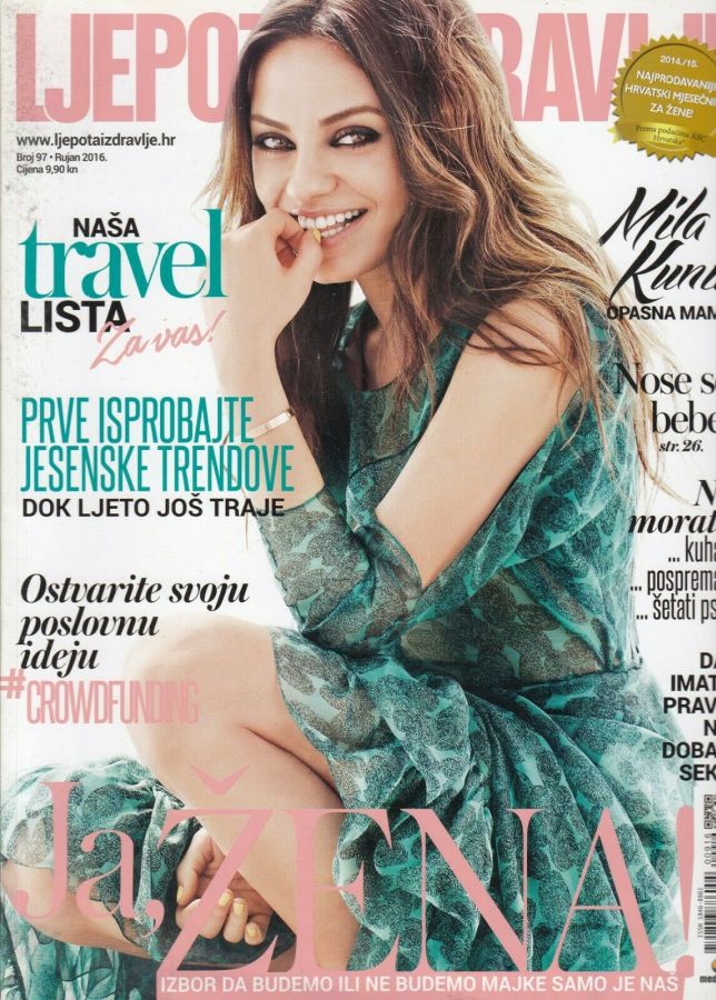 LJEPOTA ZDRAVLJE magazine side cover Issue 97  September 2016