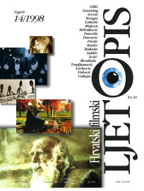 HRVATSKI FILMSKI LJETOPIS magazine side cover Issue 14  1998