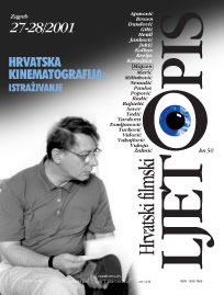 HRVATSKI FILMSKI LJETOPIS magazine side cover Issue 27/28  2001