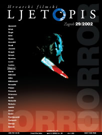 HRVATSKI FILMSKI LJETOPIS magazine side cover Issue 29  2003
