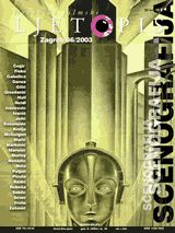 HRVATSKI FILMSKI LJETOPIS magazine side cover Issue 36  2003