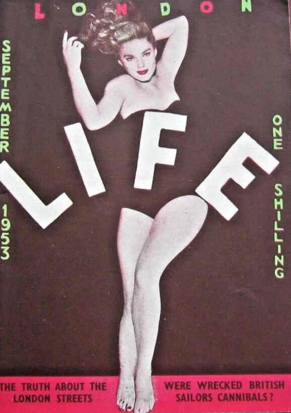 LONDON LIFE magazine side cover  September 1953