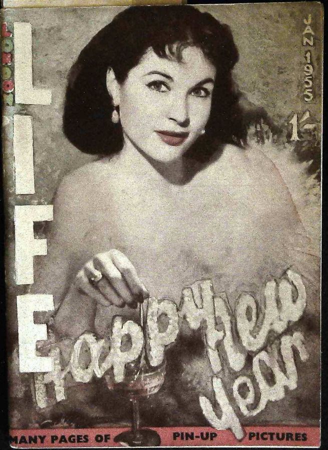 LONDON LIFE magazine side cover  January 1955
