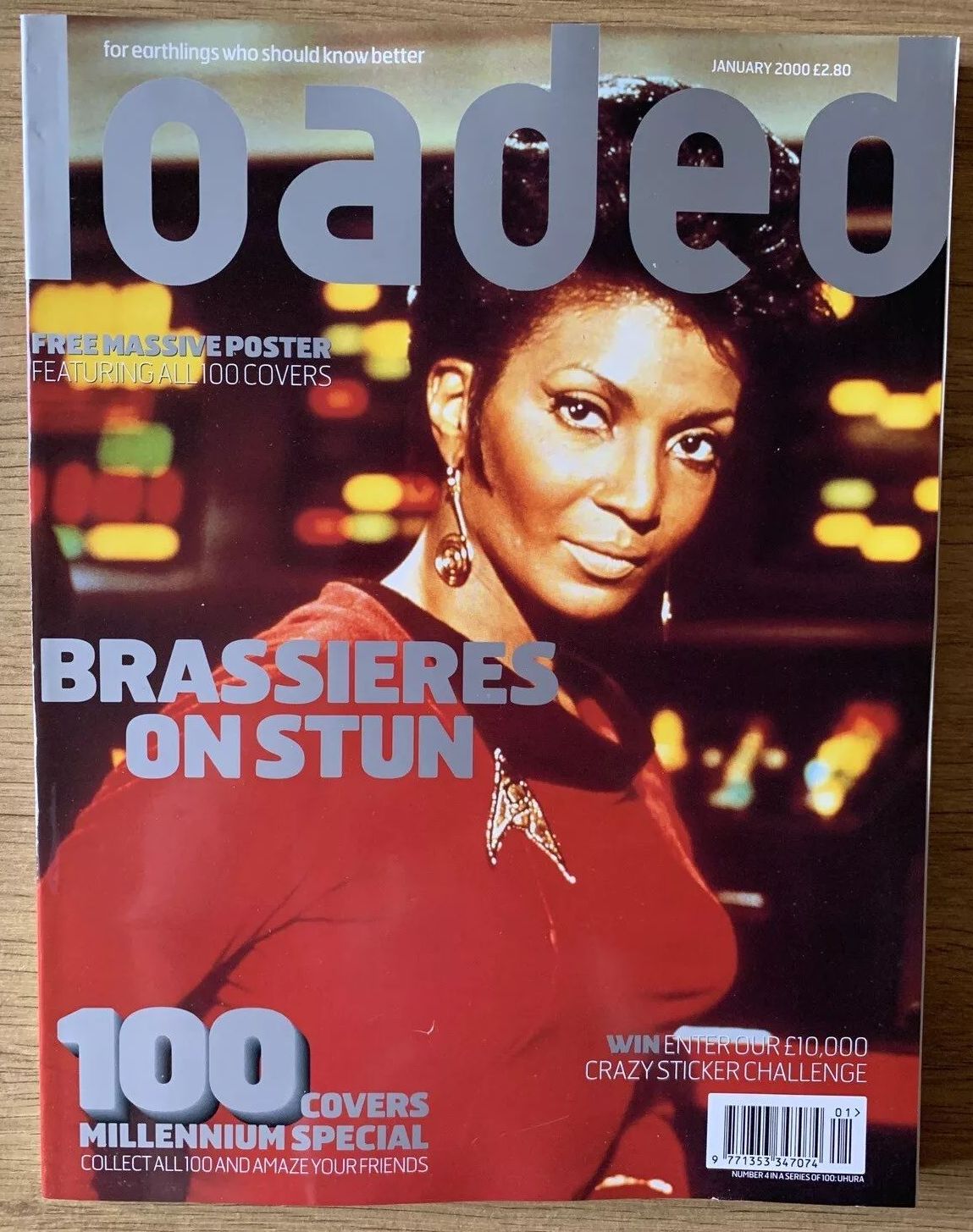 LOADED UK magazine side cover  January 2000